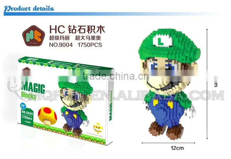 Mini Qute HC huge super mario plastic building blocks brick cartoon game model educational gift toy NO.9004
