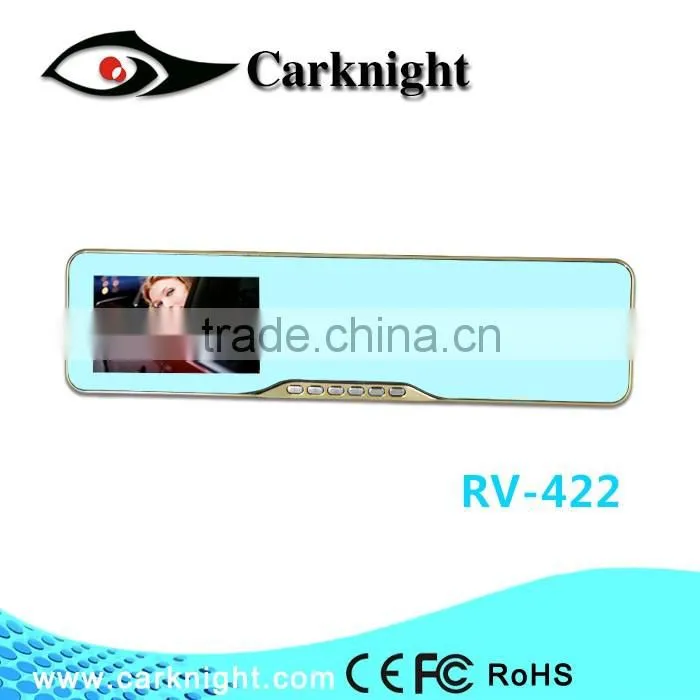 Car rearview mirror Universal tachograph with 4.3 inch HD LCD display with one way DVR