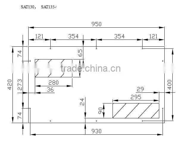 IP23 220VAC Top Mounted Industrial Electric Cabinet Air Conditioner for telecom cabinet general air conditioner