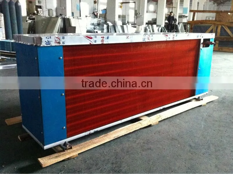 fin tube refrigeration evaporator coil with condenser