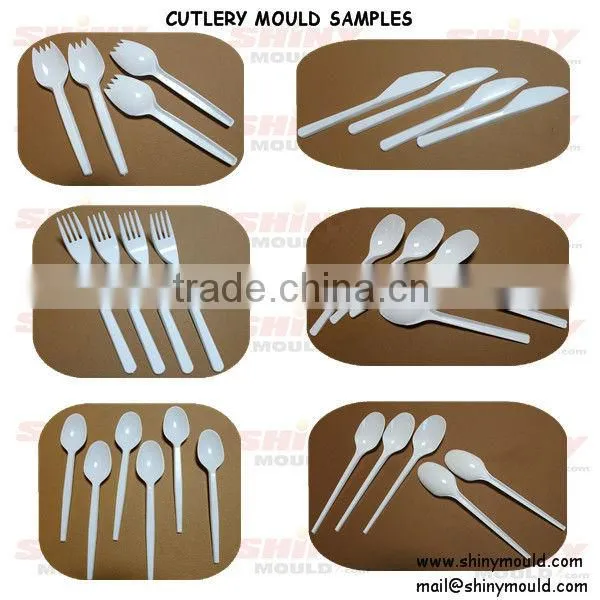 disposable plastic cutlery mould spoon mould with high quality