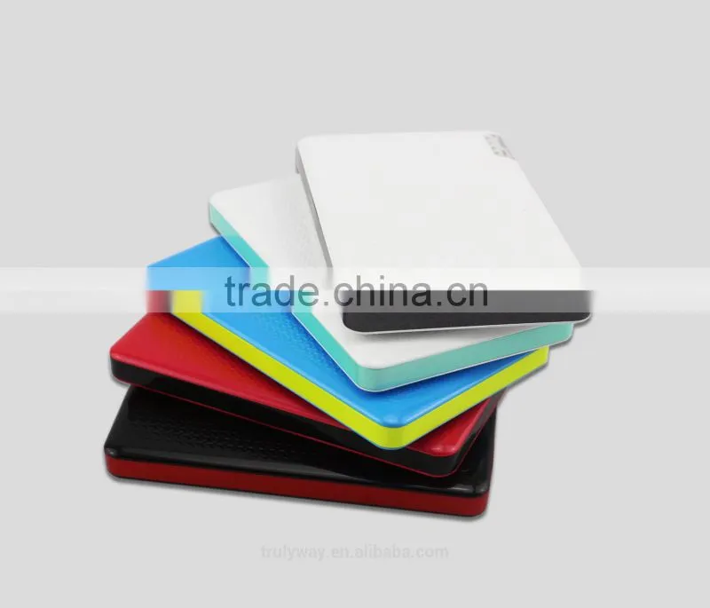 External Ultra-thin 2400mAh Mini design as credit card power bank with Li-polymer battery