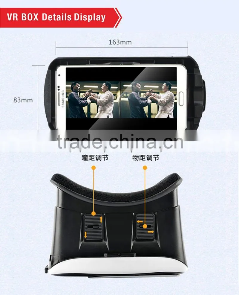 2016 new product Virtual Reality 3D glasses Headset for Smartphones