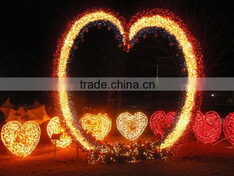 Outdoor lighting heart Figure Decoration