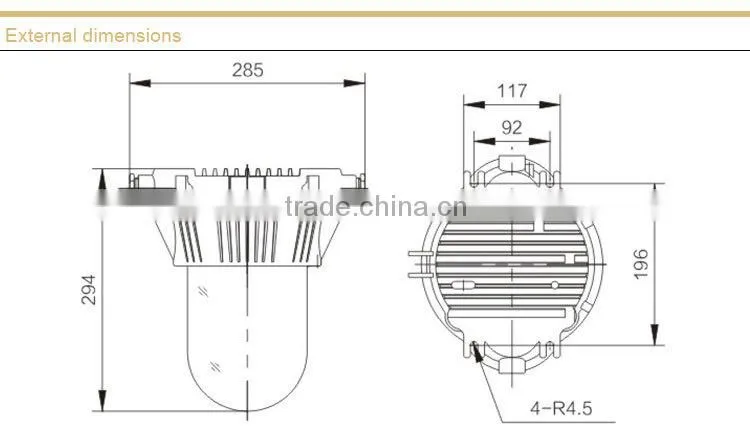 NFC9180 LED Anti-glare Floodlight