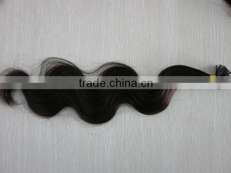 Remy human hair wholesale body wave clip on hair