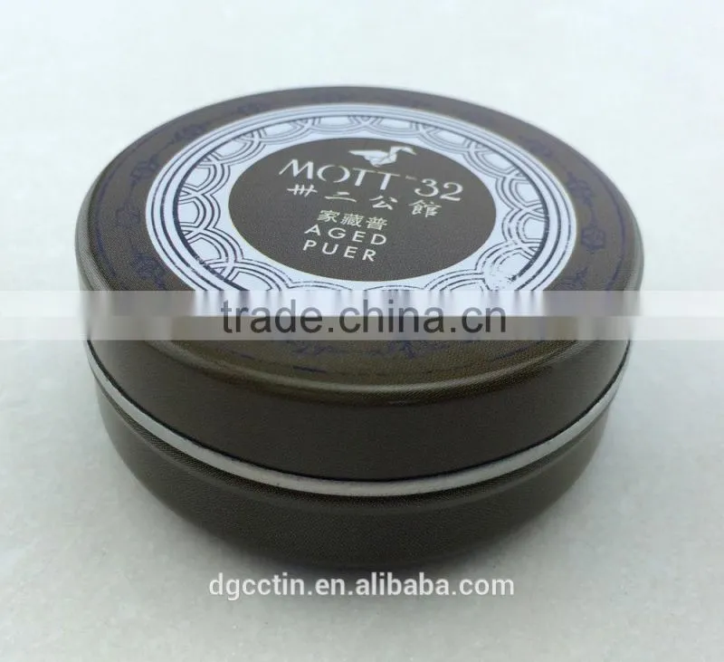 Custom printing round metal tin cans