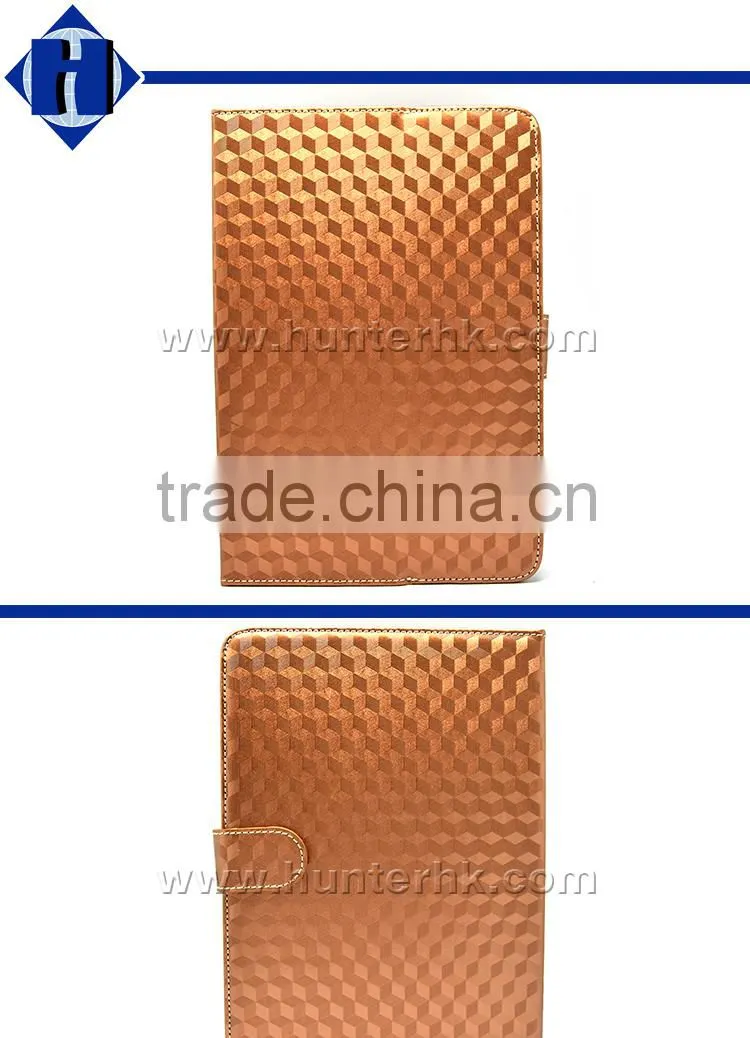 9 Inch Gold Colour 3D Cube Universal Tablet Case