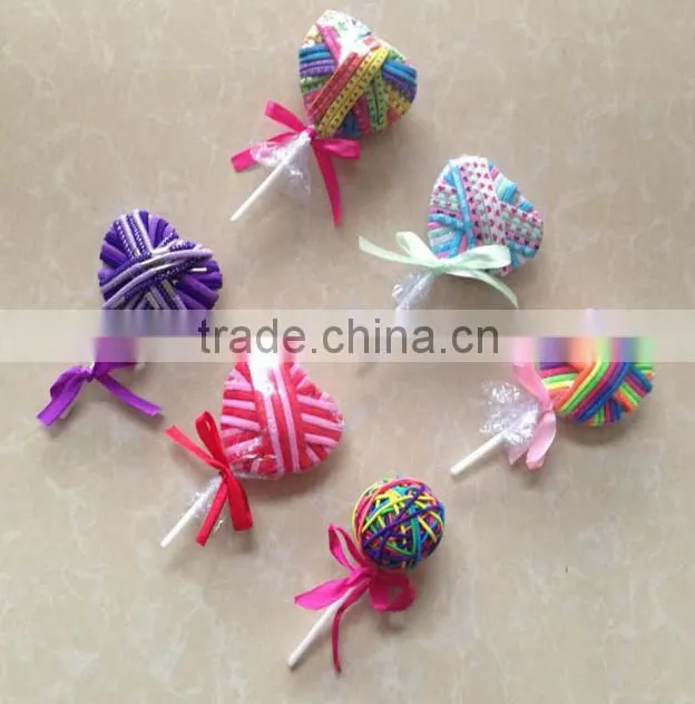 hot sale lollipop good quality custom printed elastic hair band
