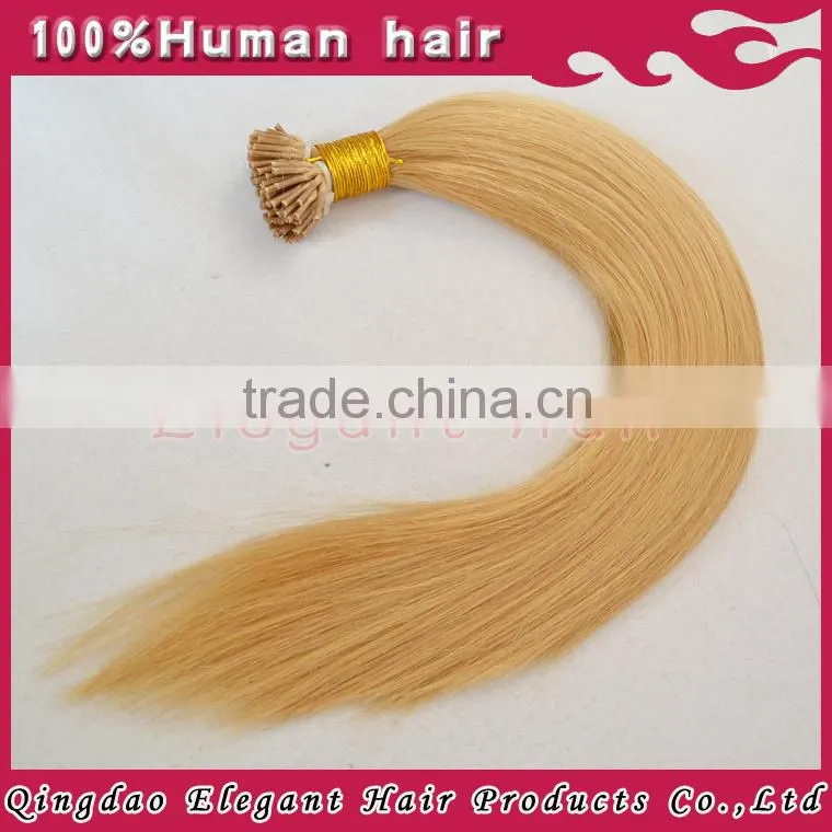 New arrival top quanlity silky straight double drawn 2g strands i tip hair extensions