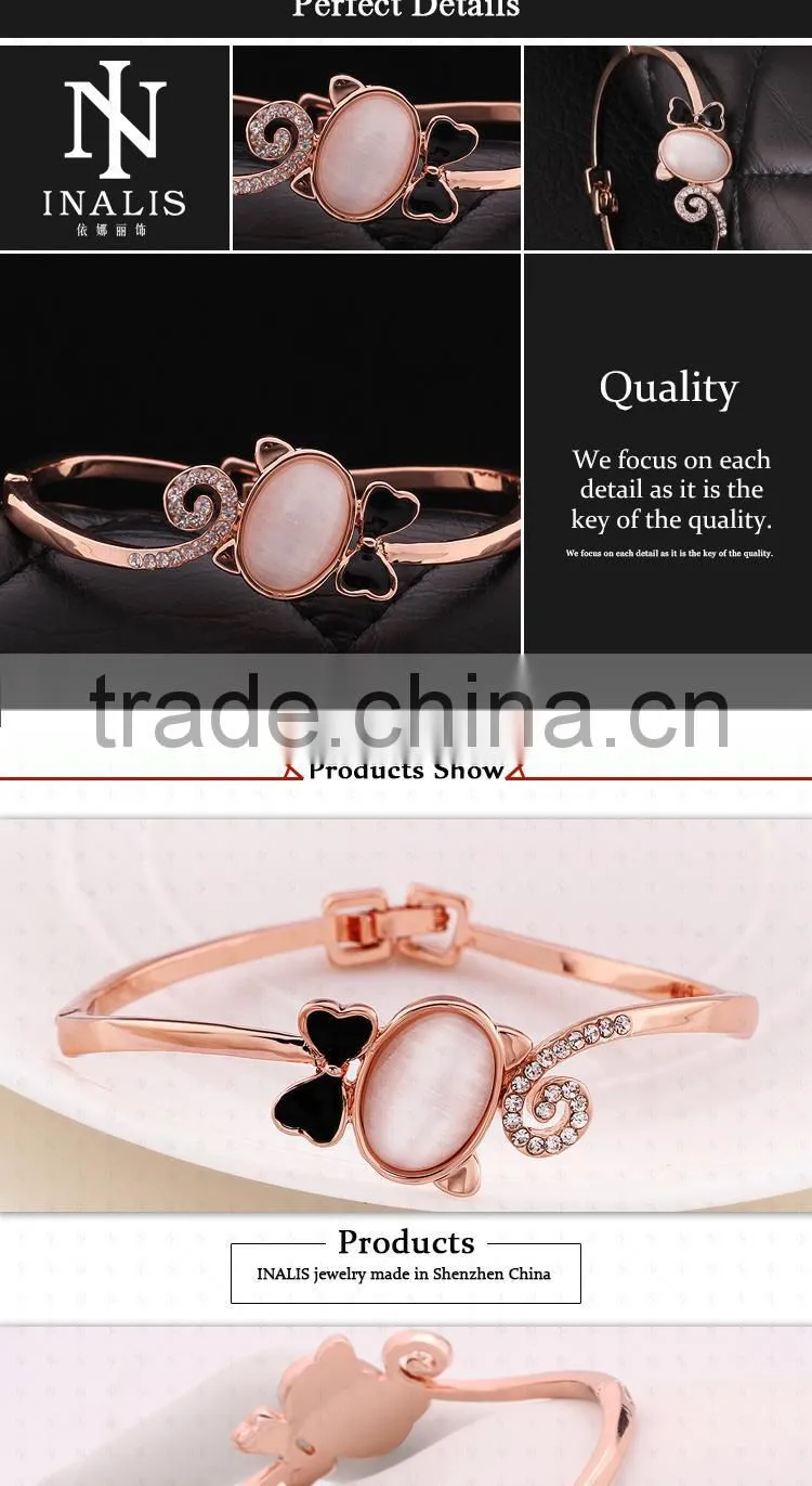 Exquisite Nickel And Lead Free Epoxy 18K Gold Plating Fashion Bracelet