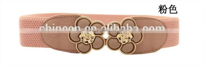 Korean Fashion Belt ,Sweet Flower Women's Casual Elastic Slimming Belt
