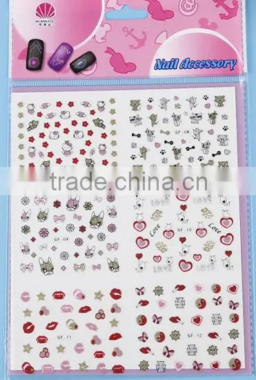 3 d cartoon fancy nail sticker
