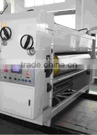 Full-automatic 4 colors printing slotting die cutting machine