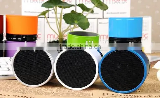 Hot sale TF card funcation wireless mini low price led light bluetooth speaker