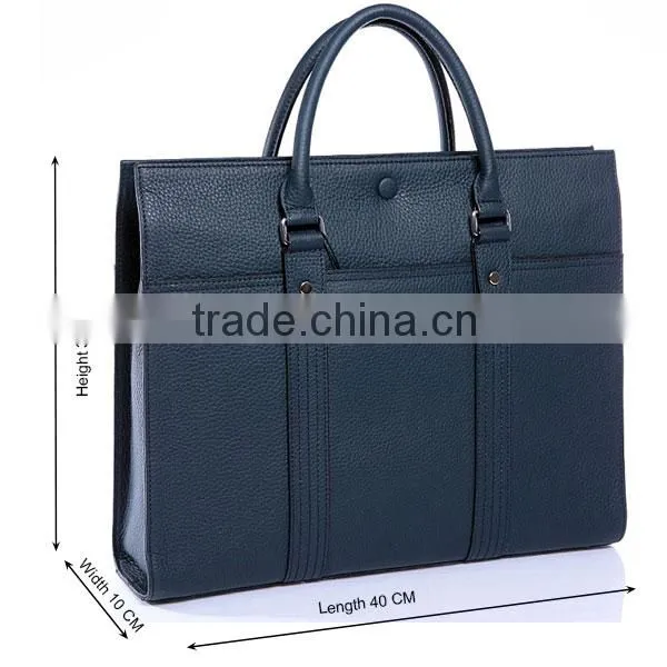 Leather attache case Portfolio for men Business Case Bag