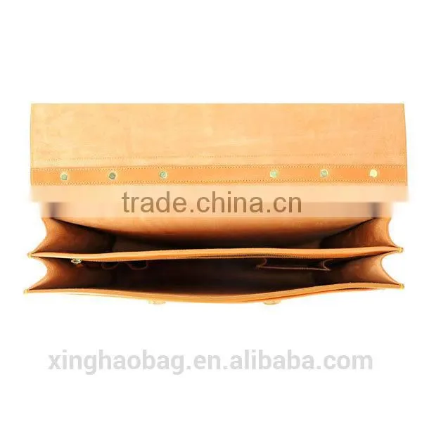 2014 fashion leather bag wholesale Men laptop bag fancy pure leather laptop bags