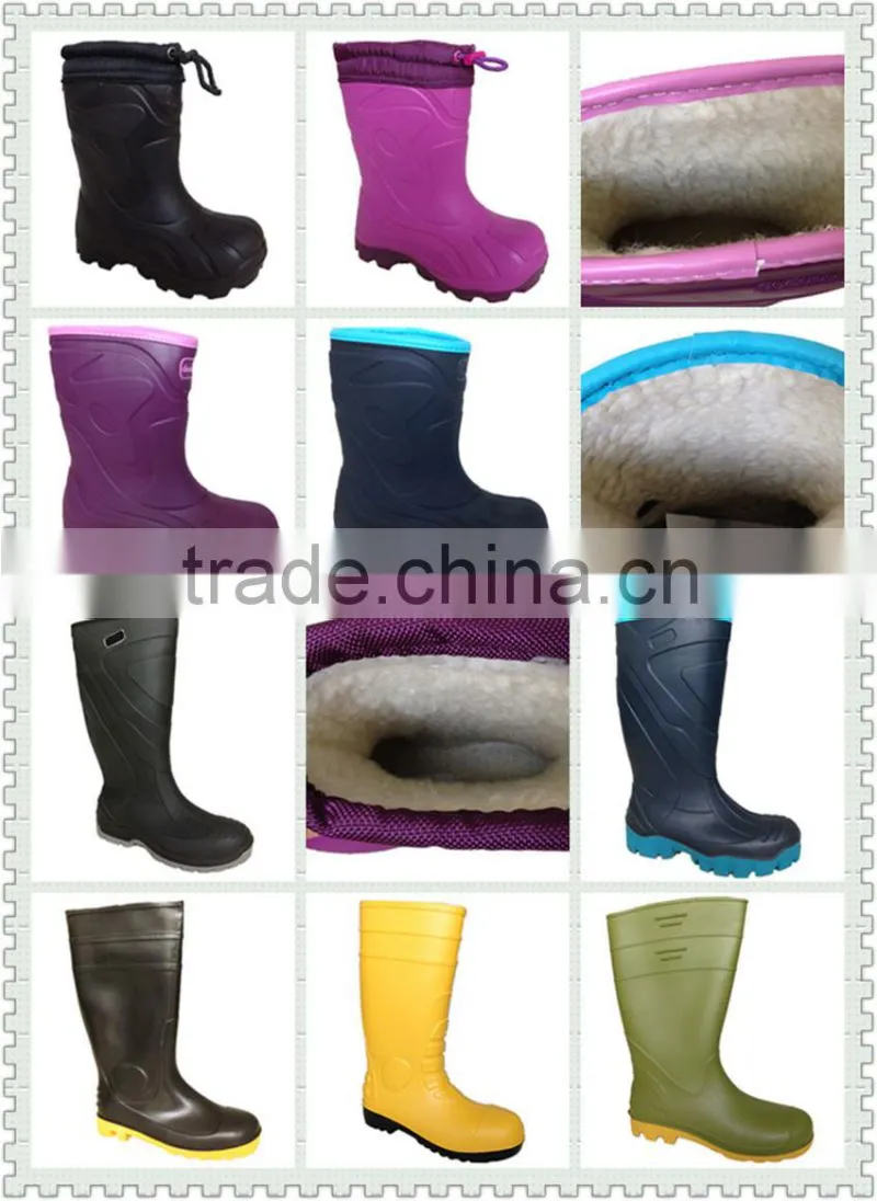 PVC RAIN BOOTS Safty rain boot gum bootshigh qualitywaterproof Steel-Toe Ankle Boot