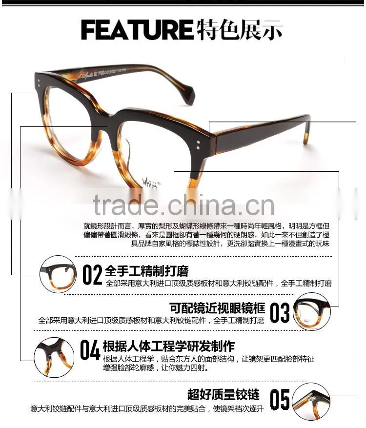 WHIM Retro Round Full Frame Handmade Acetate Glasses Frame