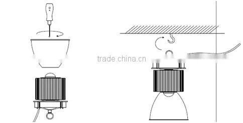 high lumens high quality 100W,120W,150W,200W led high bay light