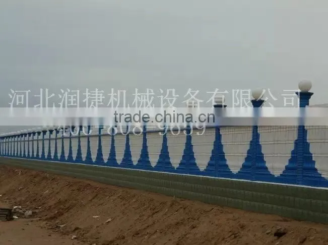 artistic lightweight precast concrete fence machine