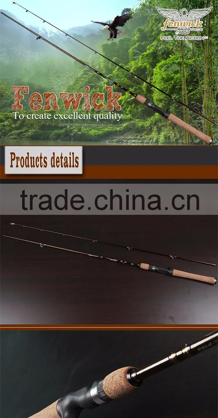 2016 Wholesale Fenwick F198 fishing rods types of handle graphite rod for fish