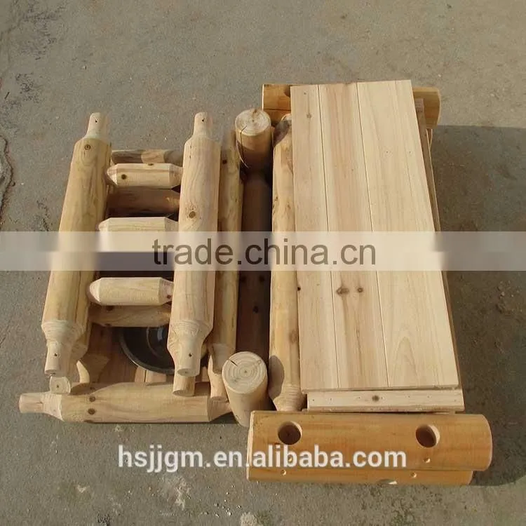 outdoor wooden pet products bed