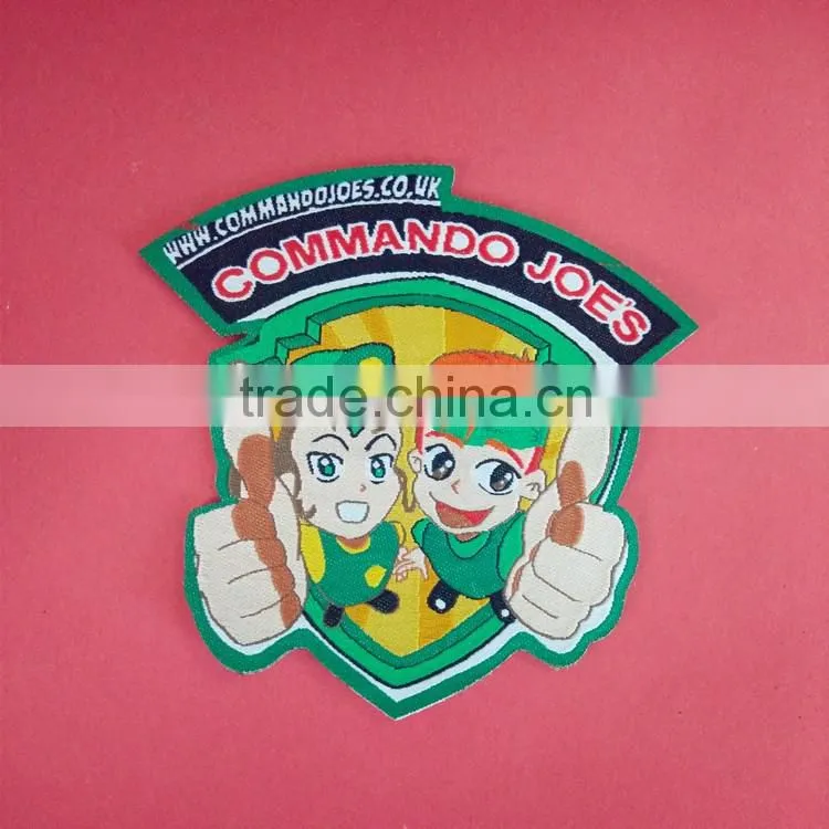 Wholesale irregular & fashion logo school uniforms woven patches