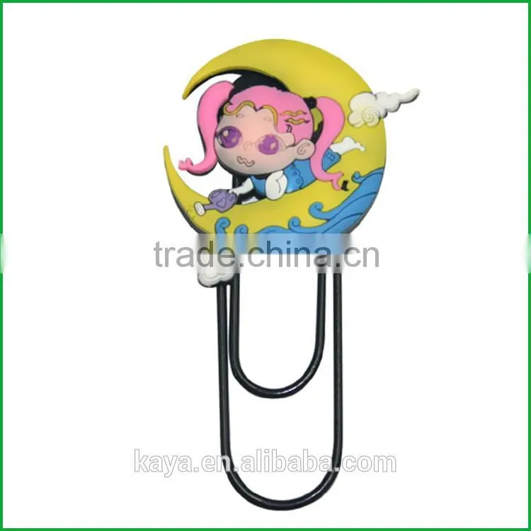 2016 Newest soft pvc 3d fancy bookmarker