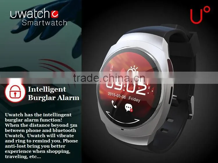 Cheap wrist watch with MP3 player compatiable with smartphone U0 smart watch