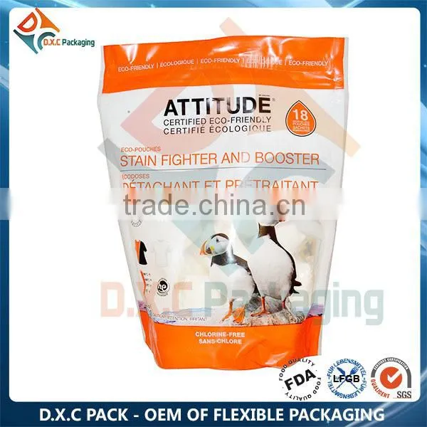 Health Food Plastic Bags AFor Rice Packaging With Spout Cap Top