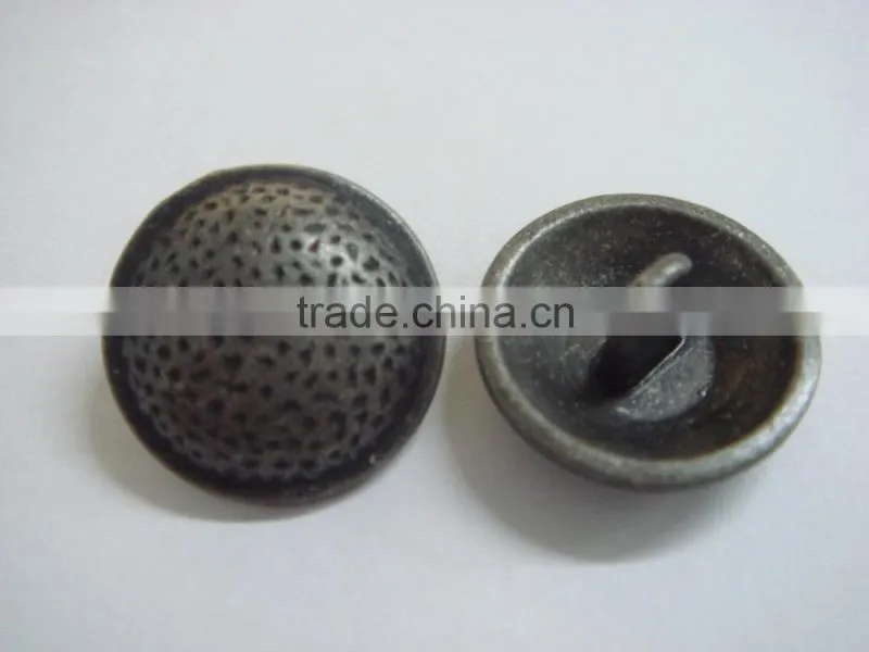 18mm one hole dotted shank metal togggle coat buttons