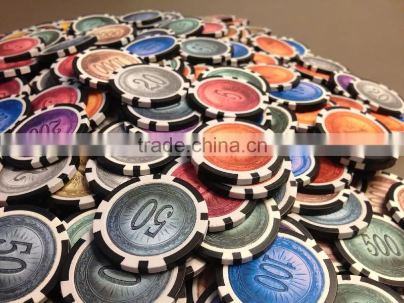 Custom stickers poker chips,number stickers for poker chip