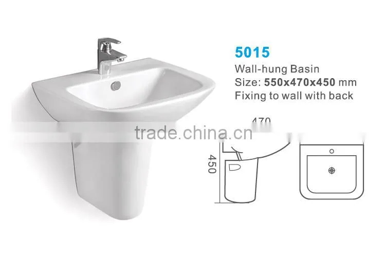 chaozhou ceramic wall hung wash basin with factory price