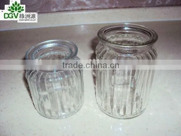 transparent glass cup