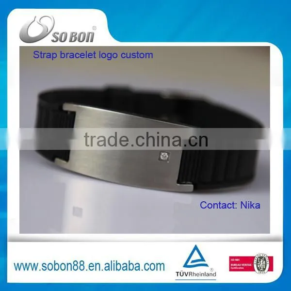 alibaba in spanish silicone energy bracelet, titanium germanium negative ion bracelet made in China