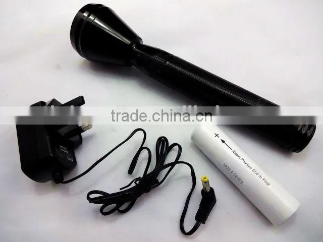 long range led rechargeable flashlight, torch light rechargeable battery light flashlight, 2c rechargeable long distance torch