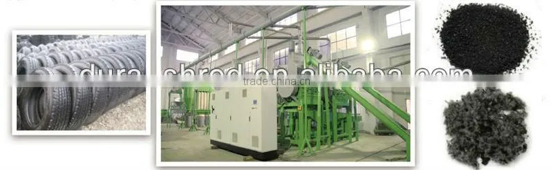 High Effciency waste tire recycling machine for sale