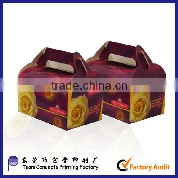 elegant cake paper box with PVC