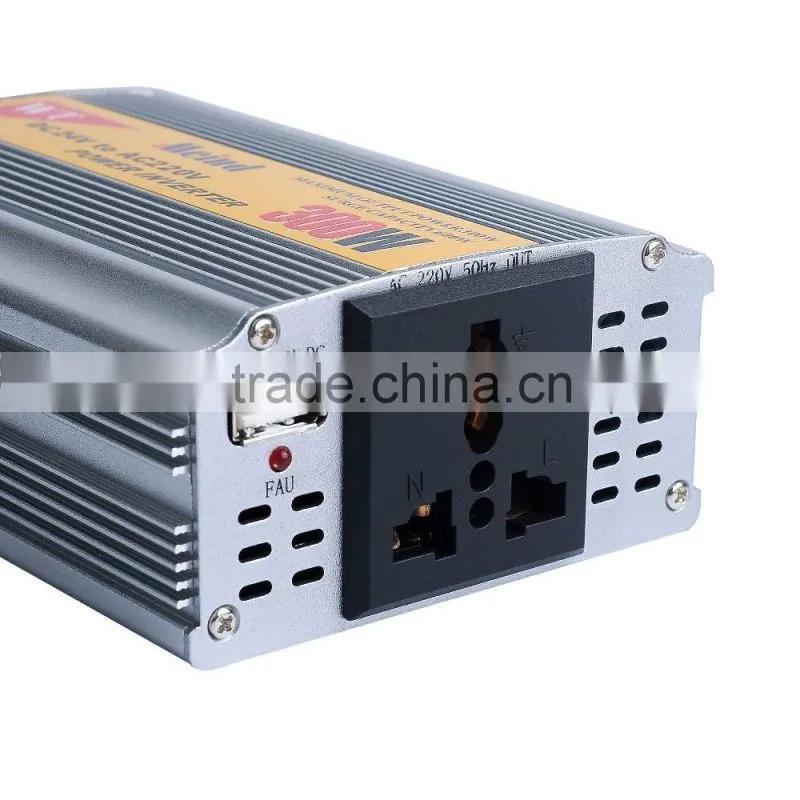 300W Meind Car Power Inverter with DC12V or DC24V to AC220V