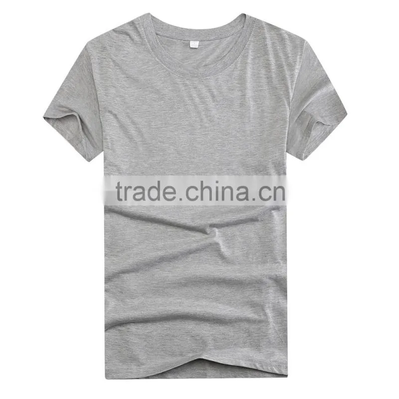 2016 Guangzhou LuoQi 160g polyester cotton o-neck short sleeve print cheap promotion custom blank t shirt