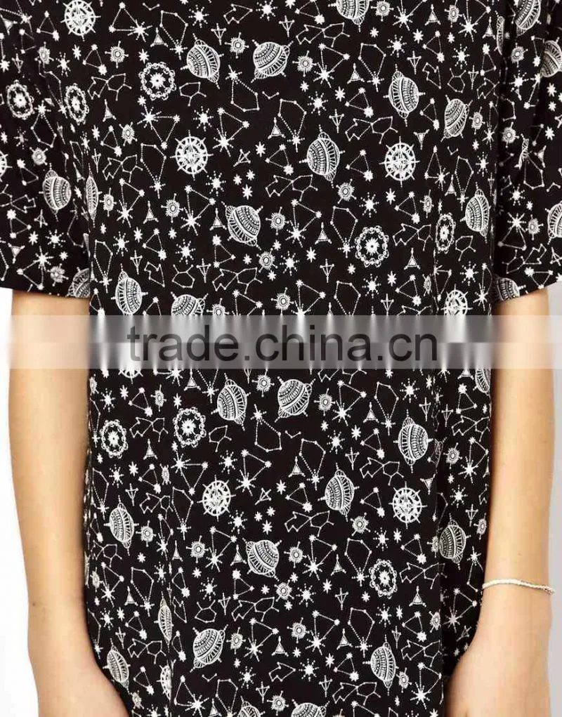 Girls Discharge All Over Print Nightie Pajama