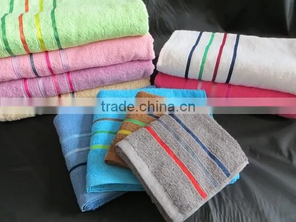 Sell well big size solid color cotton dobby bath towel,Full size many colours soft and good absorption bath towel