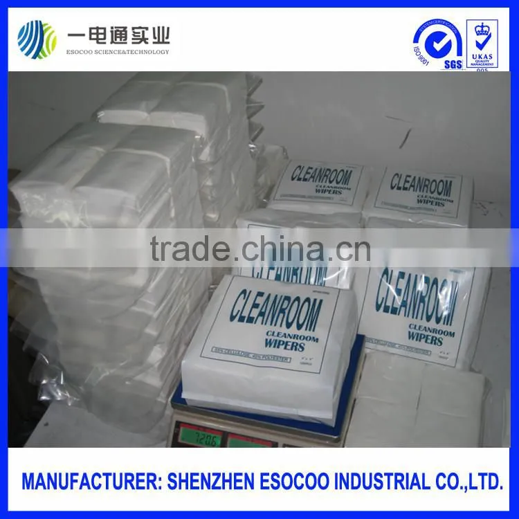 Woodpulp & Polyester Nonwoven Cleanroom Paper Wipers