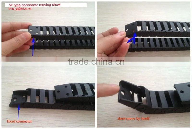 Cnc machine plastic cable protector chain