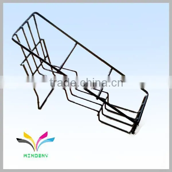 Hot selling smart design metal blcak wine bottle rack wire display