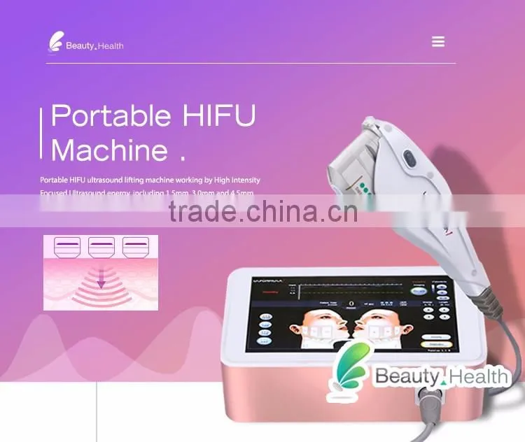 Beauty salon high intensity focused ultrasound hifu beauty machine
