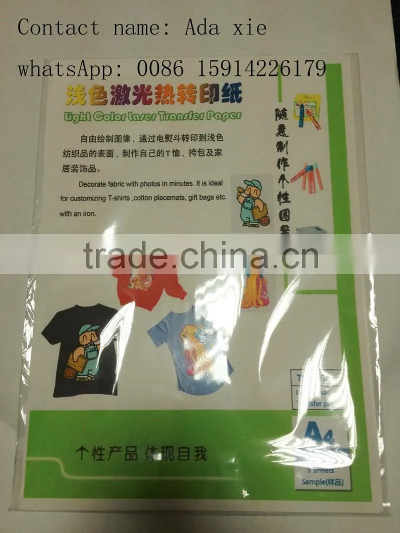 3G jet light heat transfer paper