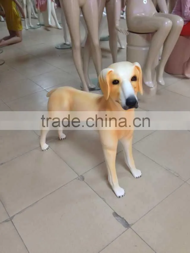 Fashion fiberglass display dog mannequin for sale