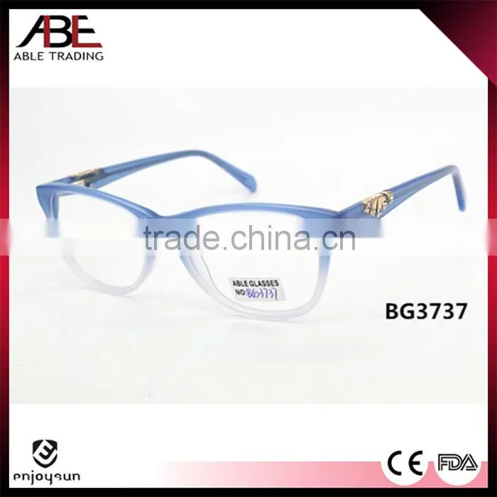 2016 quality handmade fashion new style acetate eyeglasses optical frames optics spectacle promotion